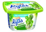 Tepamoji varškė be laktozės RYTAS 15% rieb. su žalumynais, 130g