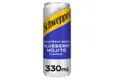 Gazuotas gėrimas Schweppes Blueberry Mojito 330ml