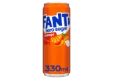 Gazuotas gėrimas FANTA Apelsinų Zero, 330 ml, depozitnė tara, 330 ml
