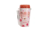 Arbatos gėrimas OMG Bubble Tea su braškių burbuliukais, persikų skonio, 270 ml