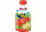 Ekologiška obuolių, braškių, bananų tyrelė HIPP, nuo 4 mėn., 100 g