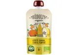 Ekologiška kukurūzų, moliūgų tyrelė RŪDOLFS su bananais, abrikosu, nuo 6 mėn.