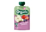 Ekologiška tyrė su braškėmis, obuoliais ir mėlynėmis ORGANIX nuo 6 mėn. 100g