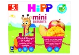 Ekologiškas desertas su persikais ir mangais HiPP, 400 g