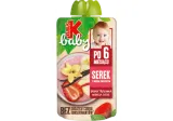 Vanilės sk. obuolių ir ir braškių tyrelė su varške, Kubuš baby, 100g