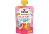 Eko kriaušių, per.,aviečių tyrelė HOLLE PEAR PONY, 8+ mėn., 100 g