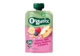 Ekologiška avižų košė ORGANIX su obuoliais,bananais, avietėmis, nuo 12 mėn., 100 g