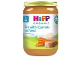 Organic carrot, rice and veal puree from 4 months