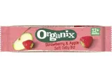 Ekologiškas avižų batonėlis su braškėmis ir obuoliais ORGANIX, 23 g