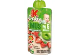 Obuolių ir braškių tyrelė su vitaminu C nuo 6 mėn., Kubuš baby, 120g