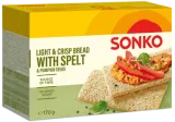 Traškios duonelės SONKO su speltomis ir moliūgų sėklomis, 170 g