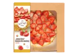 KARALIŠKAS migdolinis braškių tortas, vidutinis, 1 kg