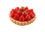 Tartaletė su maskarponės kremu ir braškėmis, 85 g