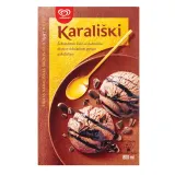 Шоколадное мороженое KARALIŠKI с какао начинкой и кусочками брауни, 800 мл