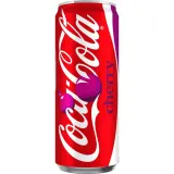 Cherry flavored carbonated soft drink COCA-COLA CHERRY, 330 ml