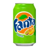 Exotic fruit flavored carbonated soft drink FANTA EXOTIC, 330 ml
