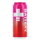 Energinis gėrimas aviečių ir granatų skonio BATTERY RUBY SUGAR-FREE, 500 ml