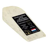 Puskietis fermentinis ožkų pieno sūris su kalendromis ir ožragėmis DELI Q, 50% rieb., 130 g