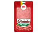 Горячекопченая салями GIMINIŲ (ломтики), I р., 100 г
