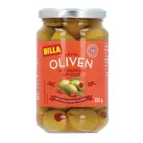 Žaliosios alyvuogės įdarytos paprika BILLA, 355 g