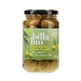 Ekologiškos žaliosios alyvuogės sūryme be kauliukų BILLA BIO, 350 g