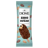 Vanilla ice cream without added sugar with caramel and dark chocolate with almonds DIONE, with sweeteners, 90 ml