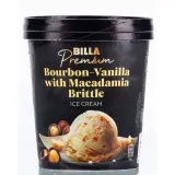Valgomieji ledai su kvapiąja vanile ir makadamijų riešutų gabaliukais BILLA PREMIUM, 500 ml