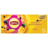 Фруктовый чай со вкусом манго и чёрной смородины LIPTON, 20 шт.