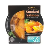 Smoked salmon in rapeseed oil BILLA PREMIUM, 120 g