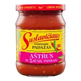 Aštrus pomidorų padažas su 5 rūšių pipirais SUSLAVIČIAUS, 500 g