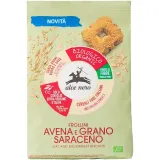 Ekologiški sausainiai su avižomis ir grikiais ALCE NERO, 250 g