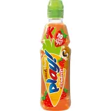 Morkų, braškių, žaliųjų citrinų, obuolių gėrimas KUBUS PLAY, 400 ml