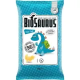 Ekologiški kepti kukurūzų traškučiai su jūros druska BIOSAURUS, 50 g