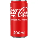 Carbonated soft drink COCA-COLA, 200 ml