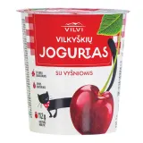 Jogurtas su vyšniomis VILKYŠKIŲ, 3,6 % rieb., 350 g
