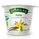 Ekologiškas jogurtas su vanile DOBILAS, 3,2% rieb., 125 g