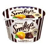 Jogurtas su kriaušių ir šokolado gabaliukais SMILGA PREMIUM, 4,5% rieb., 200 g
