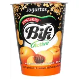 Yogurt with peaches and flakes BIFI ACTIVE, 360 g