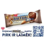 Šokoladiniai ledai su vaflių gabaliukais BALTIJA, 140 ml
