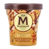 Молочное мороженое со вкусом печенья MAGNUM Double Gold Caramel Billionaire, 85 мл