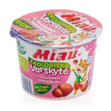 Ekologiška varškytė su braškėmis ir žemuogėmis MIAU, 6% rieb., 100 g