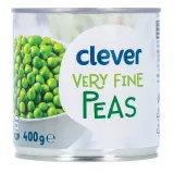 Canned green peas CLEVER, 400 g