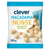 Skrudinti ir sūdyti makadamijų riešutai CLEVER, 125 g