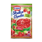 Greito paruošimo žemuogių skonio  kisielius „Saldi  akimirka“ su uogų gabaliukais DR. OETKER, 31,5 g