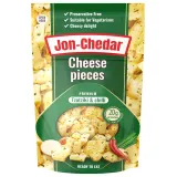 Čederio sūrio gabaliukai JON-CHEDAR TZATZIKI & CHILLI 50% rieb, 80 g