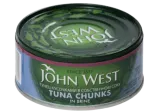 Tunų gabaliukai JOHN WEST savo sultyse, 145 g