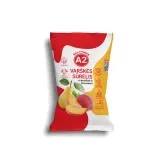 Varškės sūrelis be laktozės iš A2 pieno su persikais ir kriaušėmis 7,2% rieb., 100 g