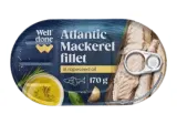 Skumbrių filė aliejuje WELL DONE, 170 g