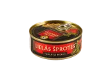 Didieji šprotai aliejuje pomidorų padaže BRIVAIS VILNIS, 240 g