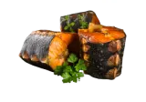 Hot smoked Siberian sturgeon fillets, 1 kg